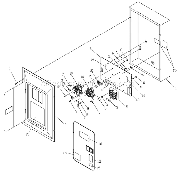 Page E Diagram and Parts List for 1679-0  Briggs and Stratton Generator